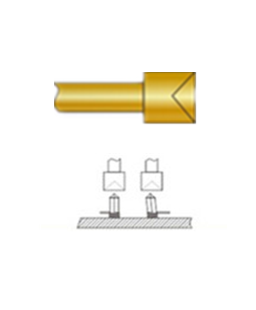 杯頭探針、探針用法圖、探針原理圖、測試探針圖片