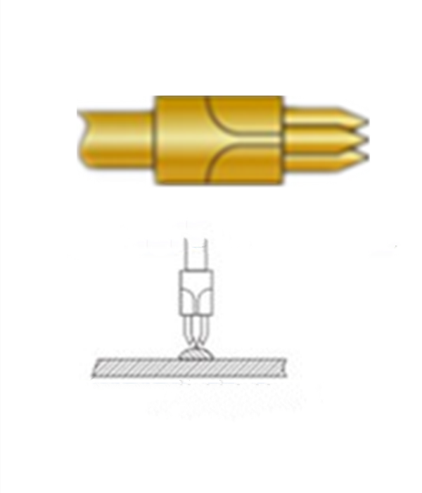 三尖頭探針、探針用法圖、探針原理圖、測試探針圖片